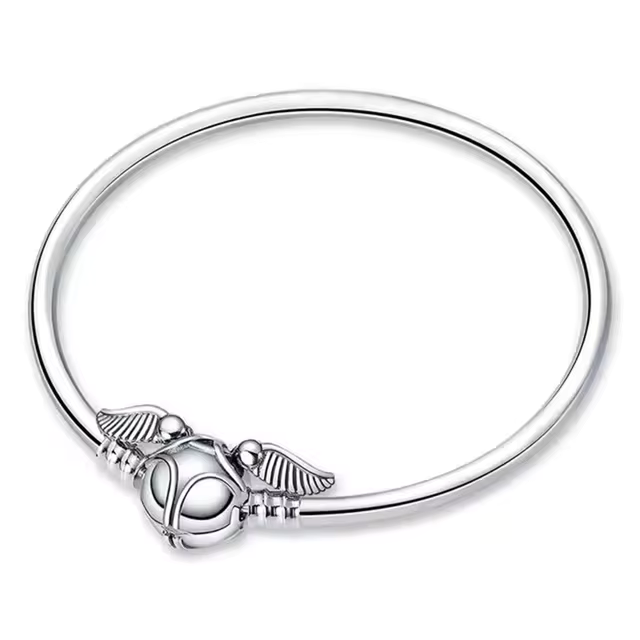 925 Wing Solid Charm Bracelet