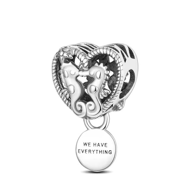 925 Sea Horse Charm